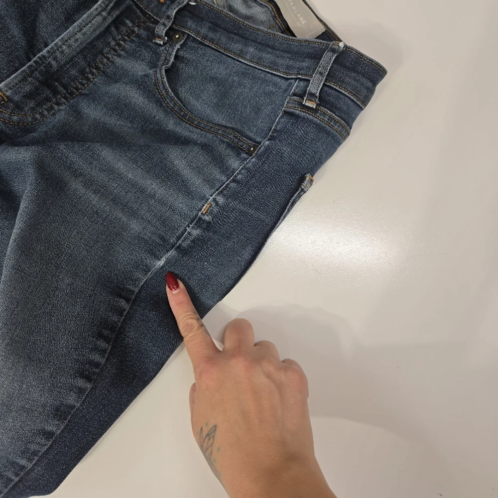 Everlane‎ Dark Blue Wash Cotton Blend The High Rise Skinny Jean Size 28 Ankle